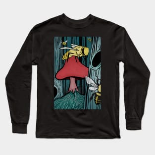 Mushroom Bee Long Sleeve T-Shirt